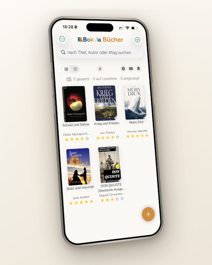 Keep your book list in BokVia
